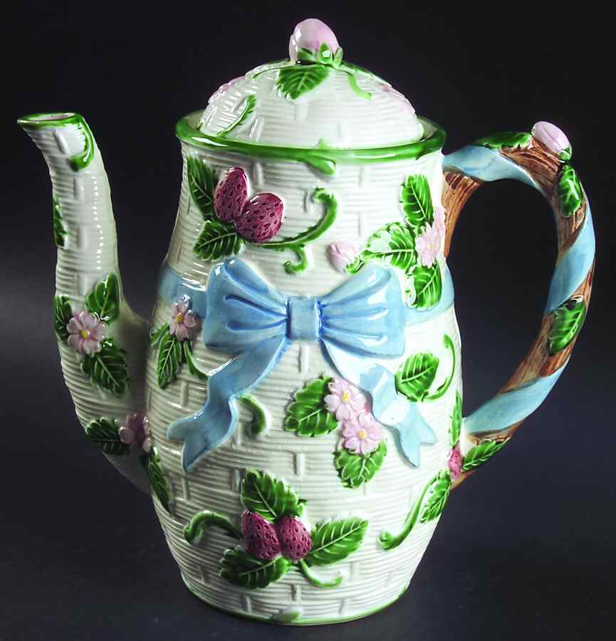 Ribbon & Bow Coffee Pot & Lid by Haldon-1