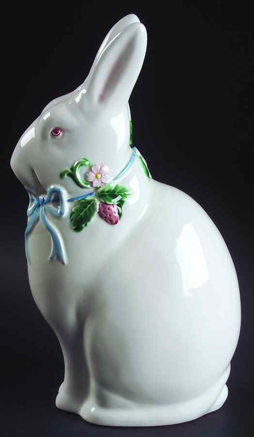 Ribbon & Bow Large Rabbit Figurine by Haldon-1