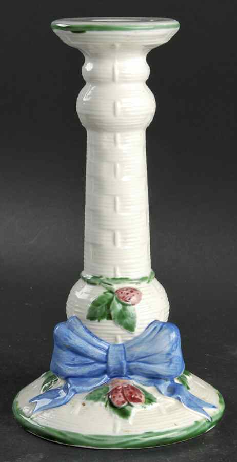 Ribbon & Bow 8" Tall Candlestick by Haldon-1