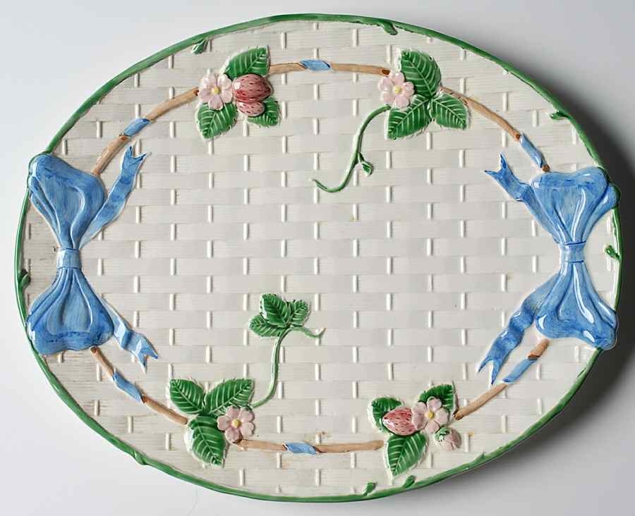 Ribbon & Bow 13" Oval Serving Platter by Haldon-1
