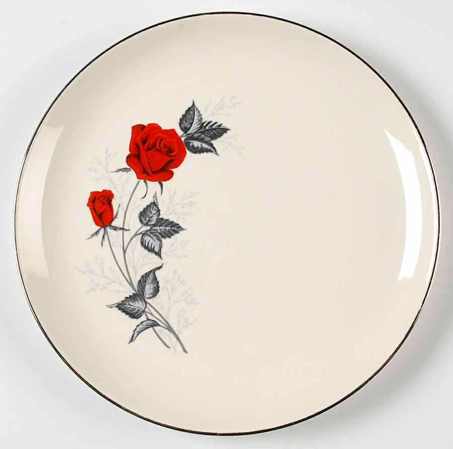 Rose Salad Plate by Holiday-1