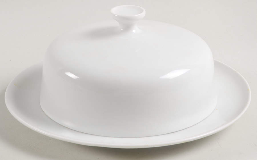 White Round Covered Butter by Holiday-1
