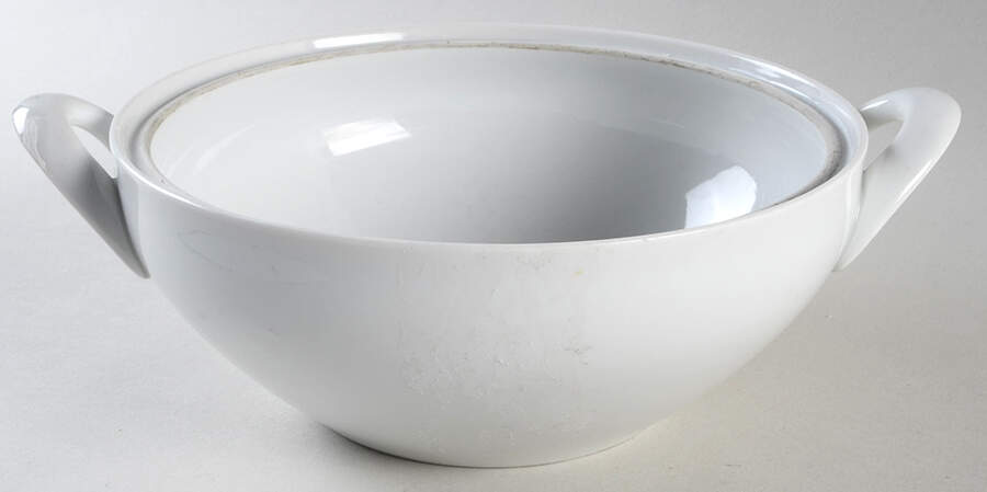 White Round Vegetable No Lid by Holiday-1