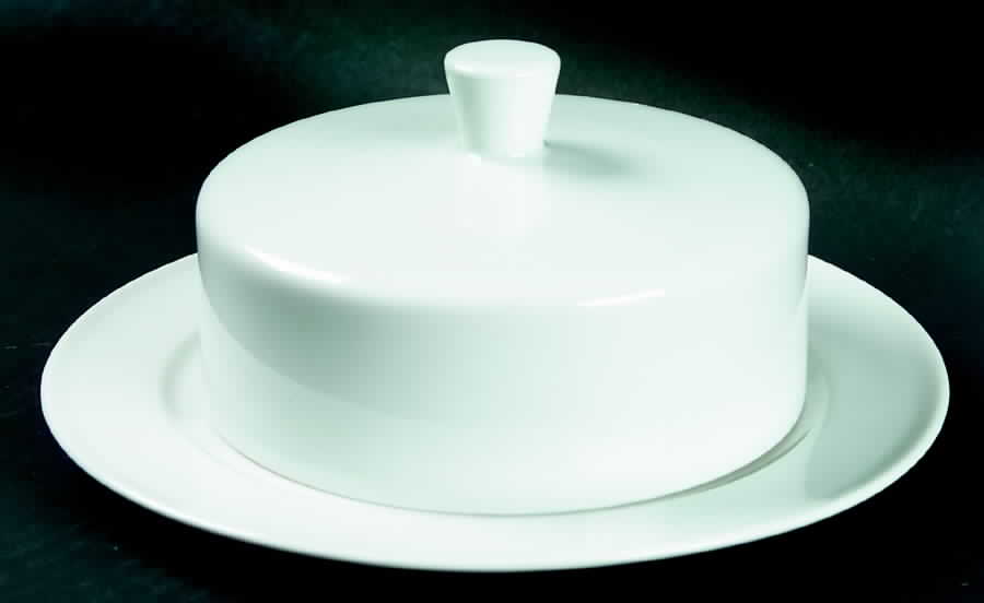White Round Covered Butter by Holiday-1