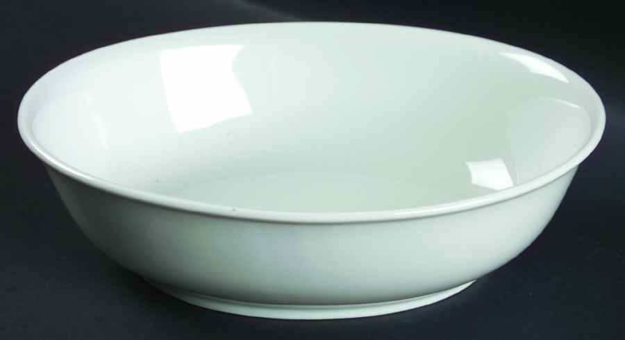 White 8" Oval Vegetable Bowl by Holiday-1
