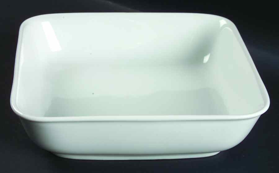 White 8" Square Vegetable Bowl by Holiday-1