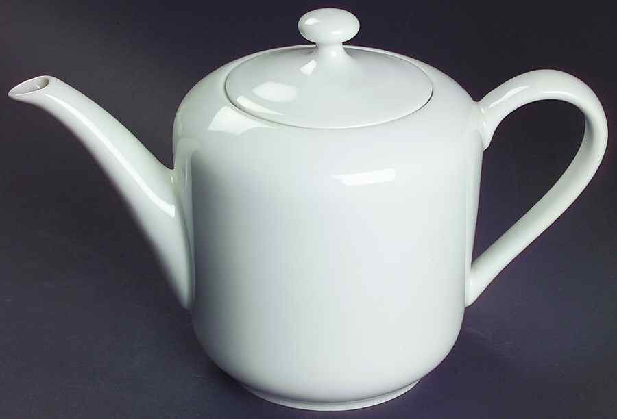 White Teapot & Lid by Holiday-1