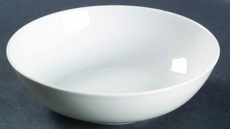 White Coupe Cereal Bowl by Holiday-1