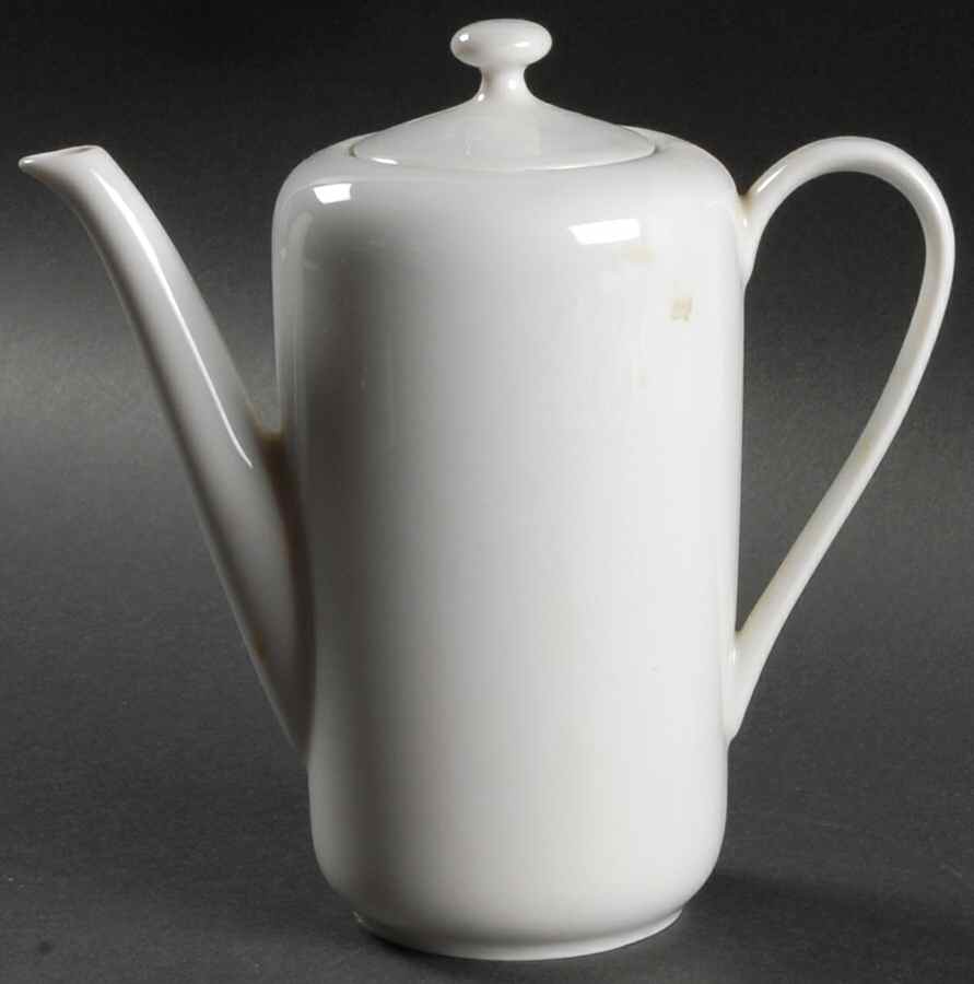 White Small Coffee Pot & Lid by Holiday-1