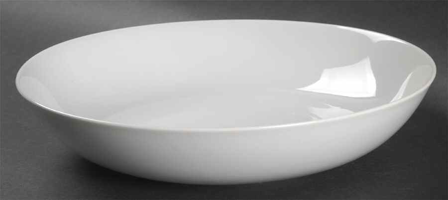 White 9" Round Vegetable Bowl by Holiday-1