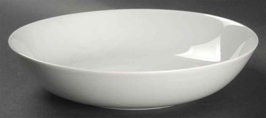 White 9" Round Vegetable Bowl by Holiday-1