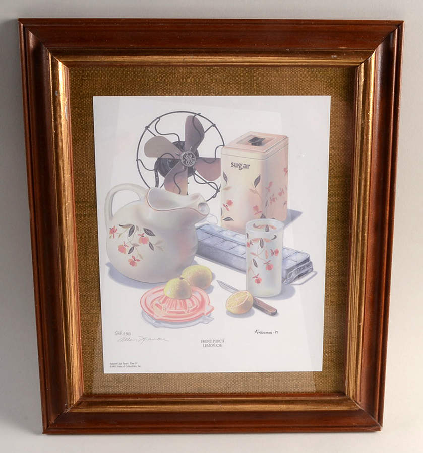 Autumn Leaf Framed "Front Porch Lemonade" Print by Hall-1