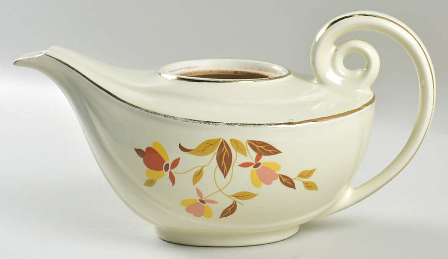 Autumn Leaf Aladdin Teapot No Lid by Hall-1