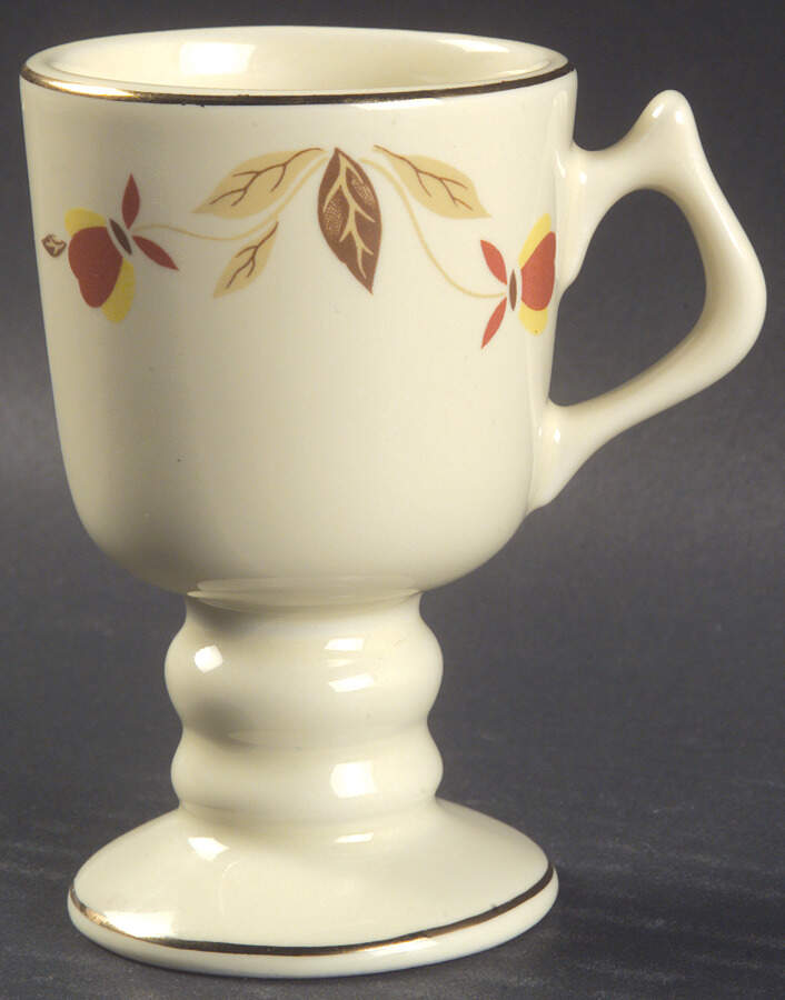 Autumn Leaf Tall Footed Demitasse Cup/Mug by Hall-1