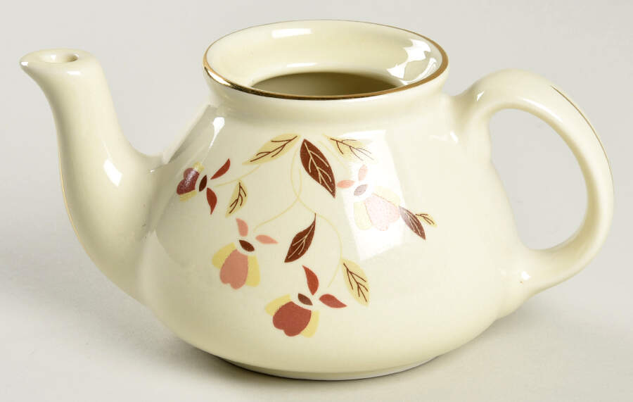 Autumn Leaf 1-4 Cup Mini New York Teapot No Lid by Hall-1
