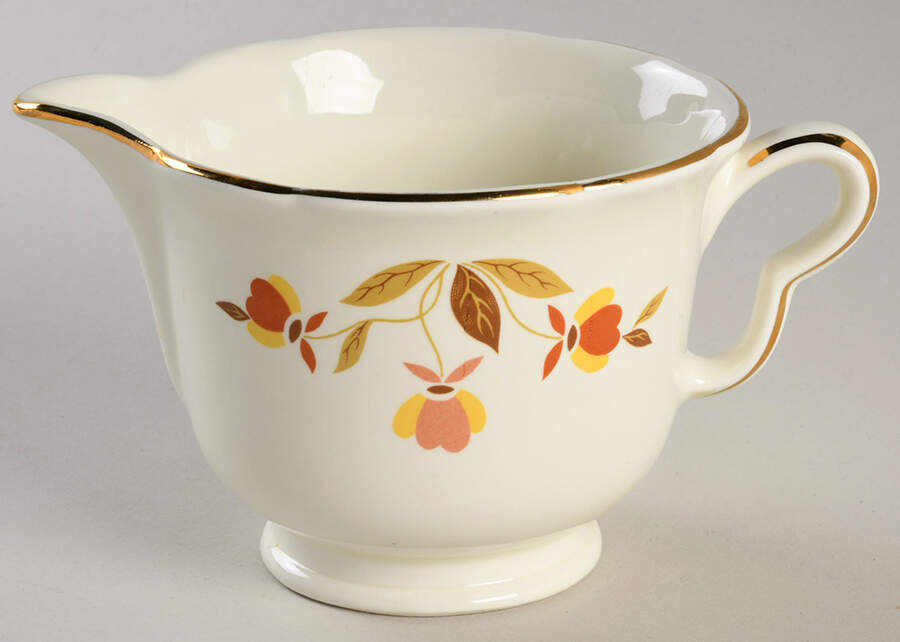Autumn Leaf Ruffled D (40s) Creamer by Hall-1