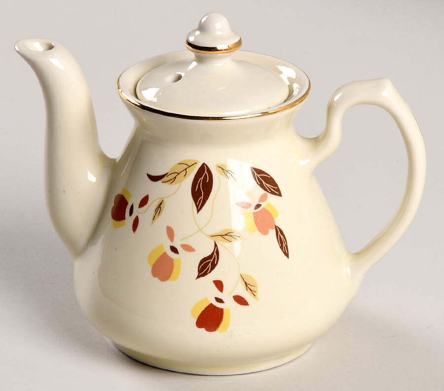 Autumn Leaf Philadelphia Individual Teapot & Lid by Hall-1