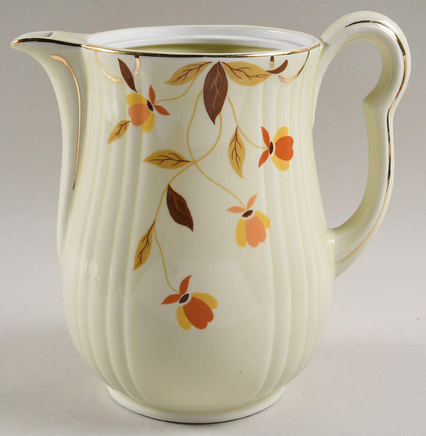 Autumn Leaf 9 Cup Rayed Coffee Pot No Lid by Hall-1