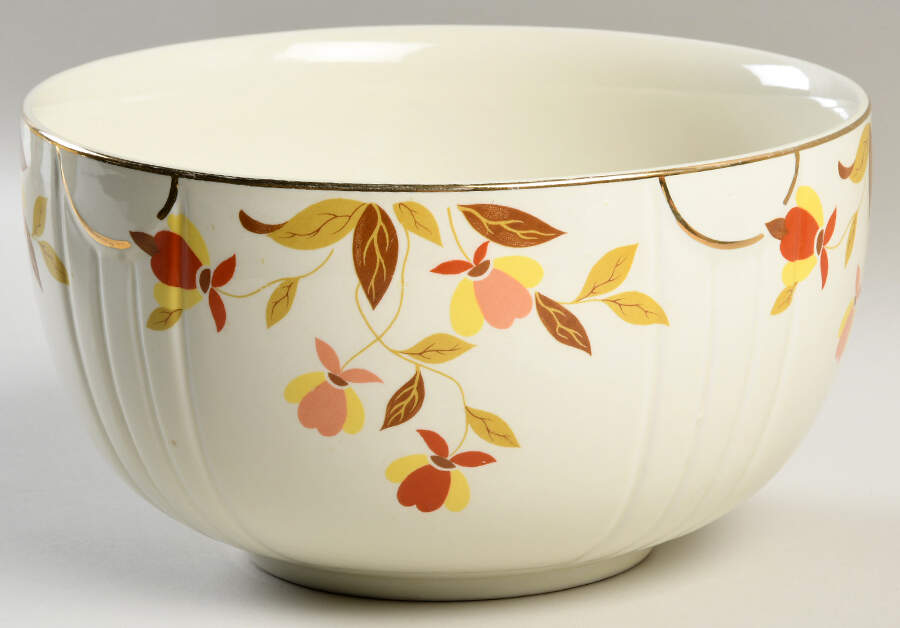 Autumn Leaf 9" 3 1/2 Qt Radiance Bowl by Hall-1