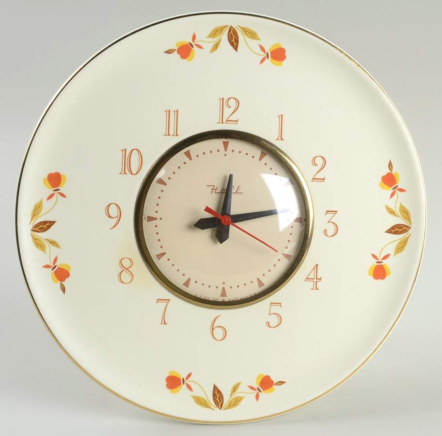 Autumn Leaf Battery Operate Clock Plate by Hall-1