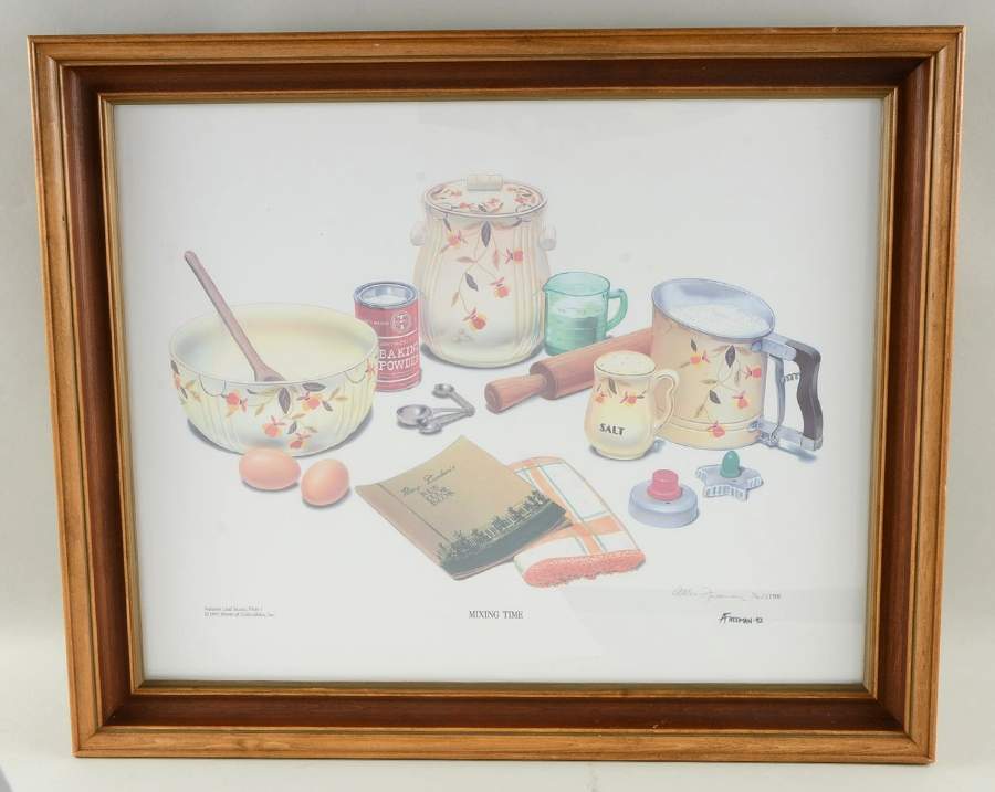 Autumn Leaf "Mixing Time" Framed Print by Hall-1