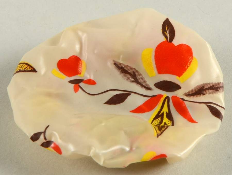 Autumn Leaf Small Plastic Bowl Cover by Hall-1
