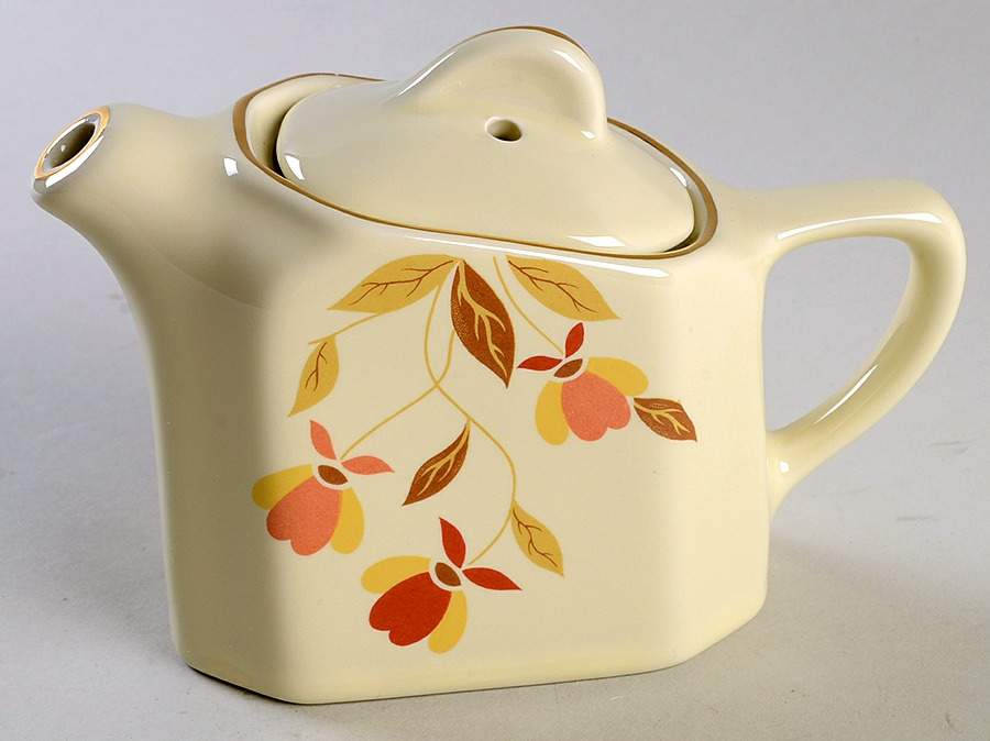 Autumn Leaf Tea for Two Hot Water Pot & Lid by Hall-1