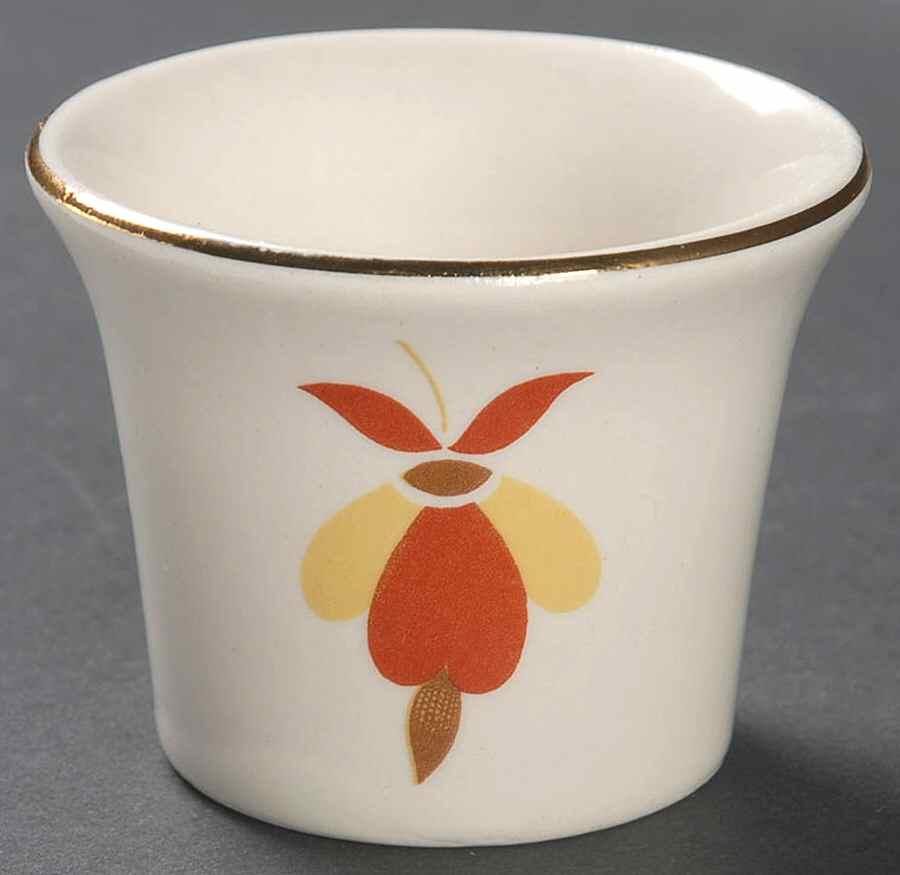 Autumn Leaf Oyster Cocktail Sauce Cup by Hall-1