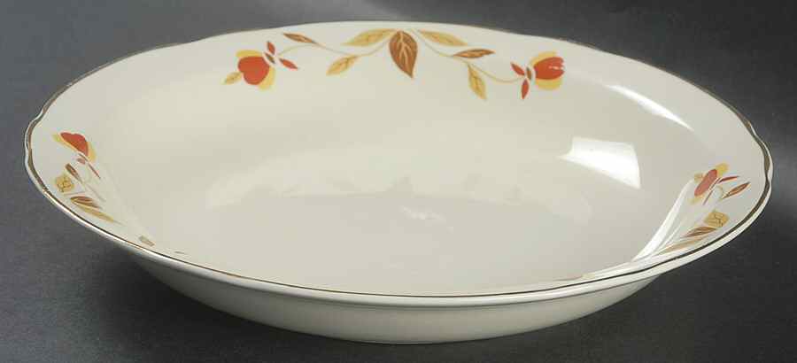 Autumn Leaf Rim Soup Bowl by Hall-1