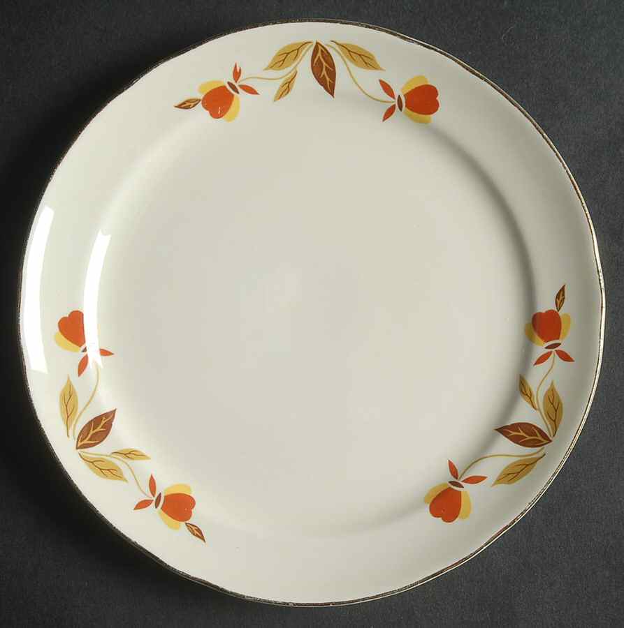 Autumn Leaf Bread & Butter Plate by Hall-1
