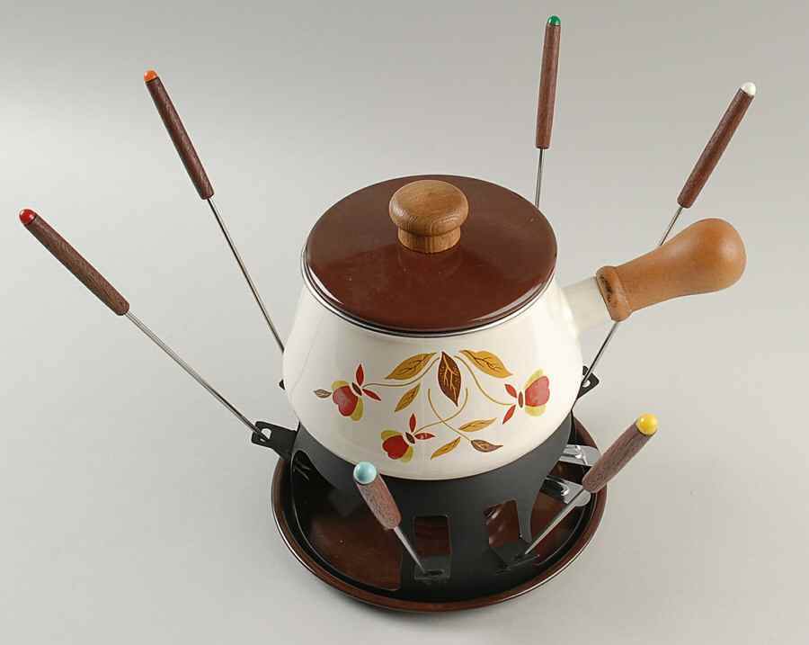 Autumn Leaf (11 Piece) Metal Fondue Set by Hall-1