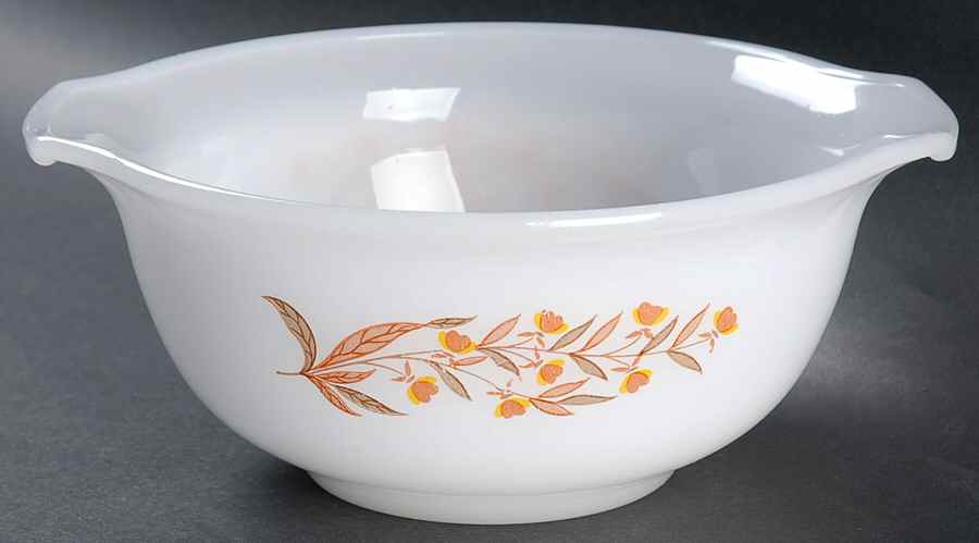 Autumn Leaf 1 Quart Glassware Mixing Bowl by Hall-1