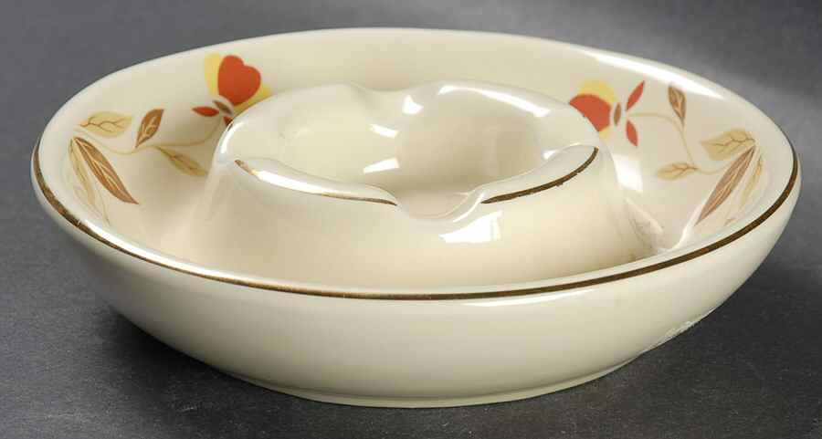 Autumn Leaf Candleholder/Safety Ashtray by Hall-1