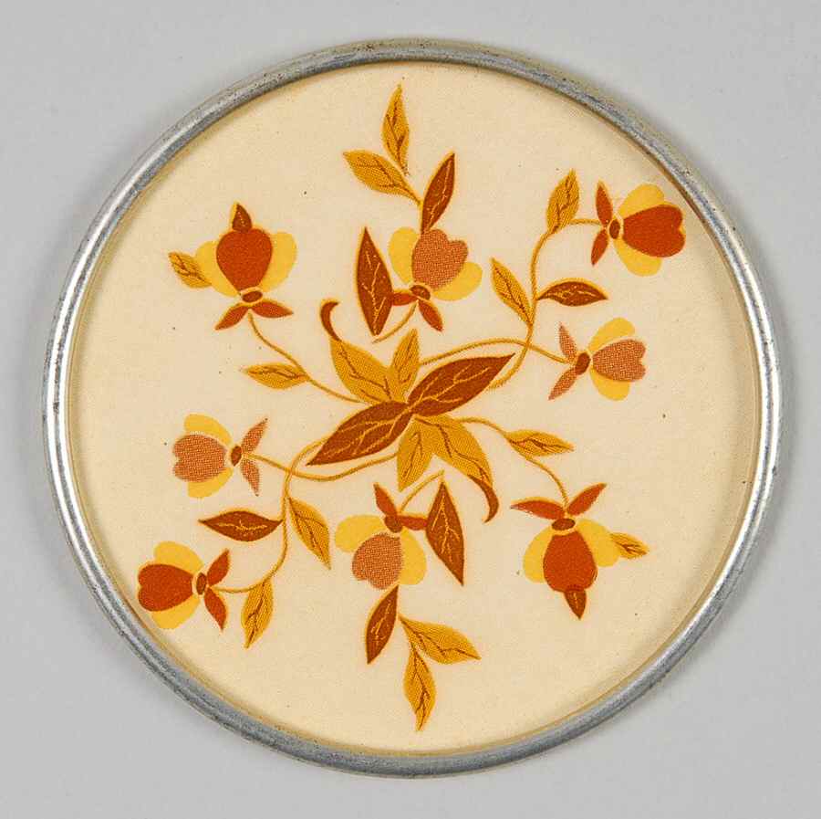 Autumn Leaf Metal Back Coaster by Hall-1