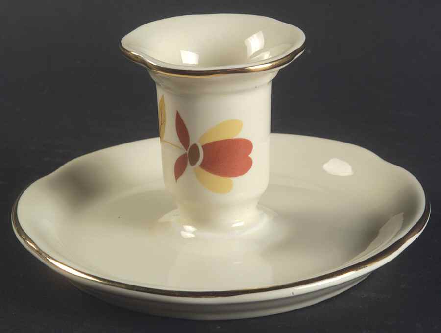 Autumn Leaf 2" Candlestick by Hall-1