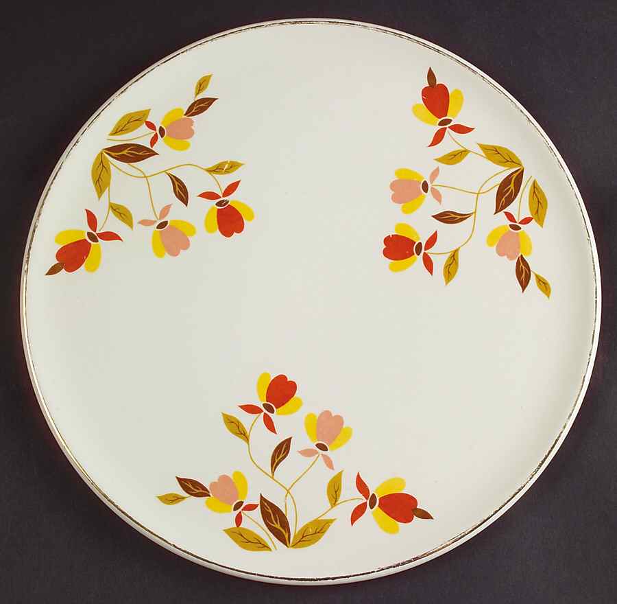 Autumn Leaf Cake Plate by Hall-1
