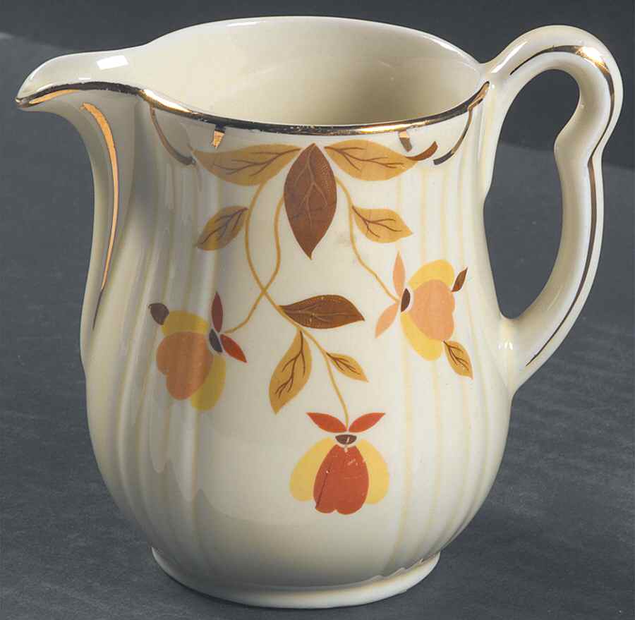 Autumn Leaf Rayed Creamer by Hall-1