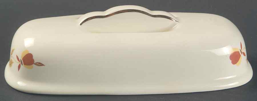 Autumn Leaf Lid for Ruffled Grip 1/4 Butter by Hall-1