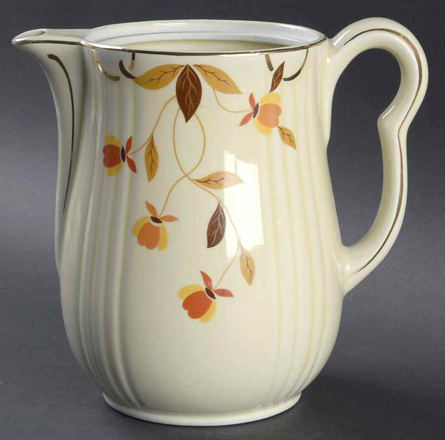 Autumn Leaf 8 Cup Rayed Coffee Pot No Lid by Hall-1