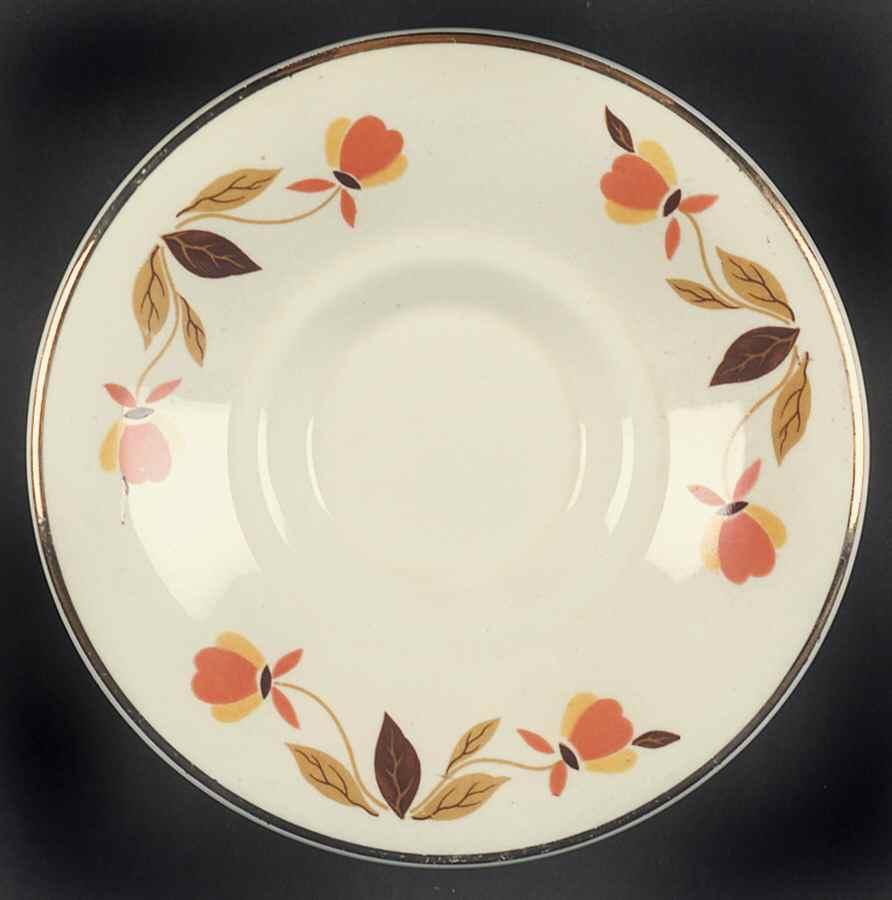 Autumn Leaf Mustard Underplate by Hall-1