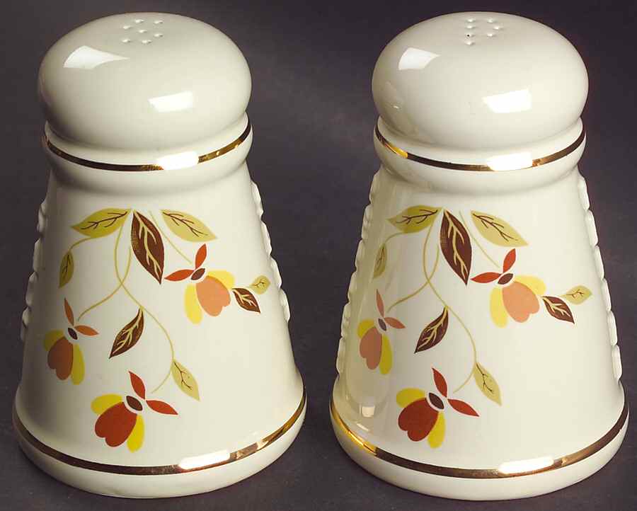 Autumn Leaf 2002 Collector Club Salt & Pepper by Hall-1