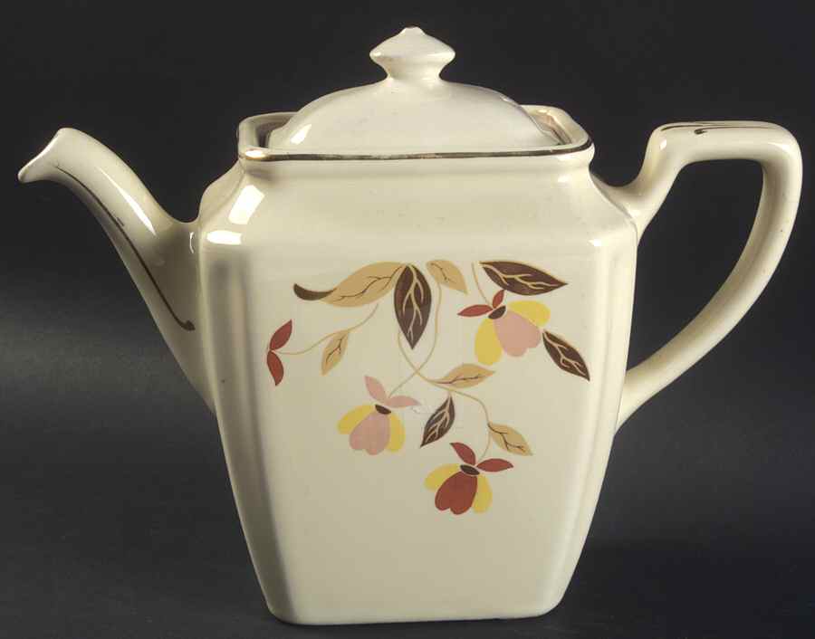 Autumn Leaf 1978 Newport Teapot & Lid by Hall-1