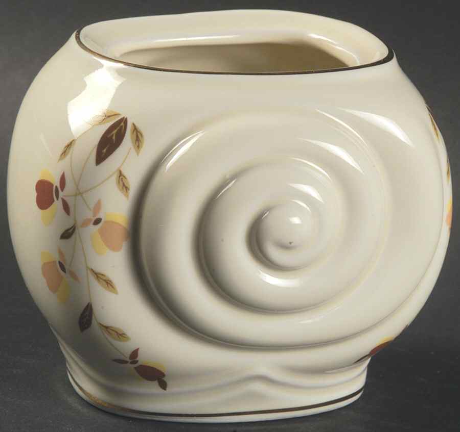 Autumn Leaf Nautilus Sugar Bowl No Lid by Hall-1