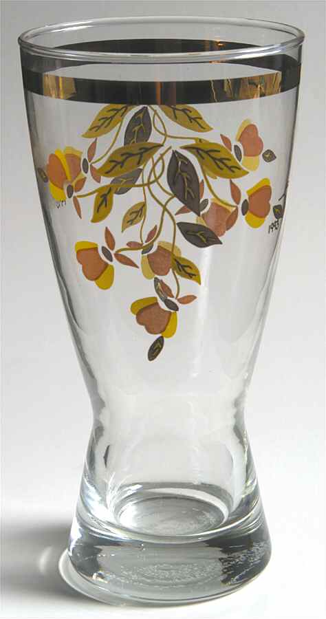 Autumn Leaf Glassware Pilsner by Hall-1