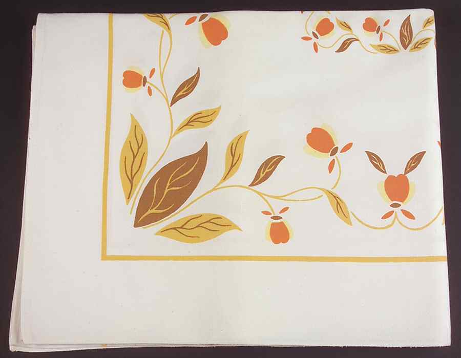 Autumn Leaf 52"X 65" Rectangular Sailcloth Tablecloth by Hall-1