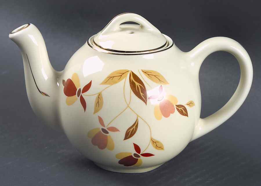 Autumn Leaf 12 Ounce French Teapot & Lid by Hall-1