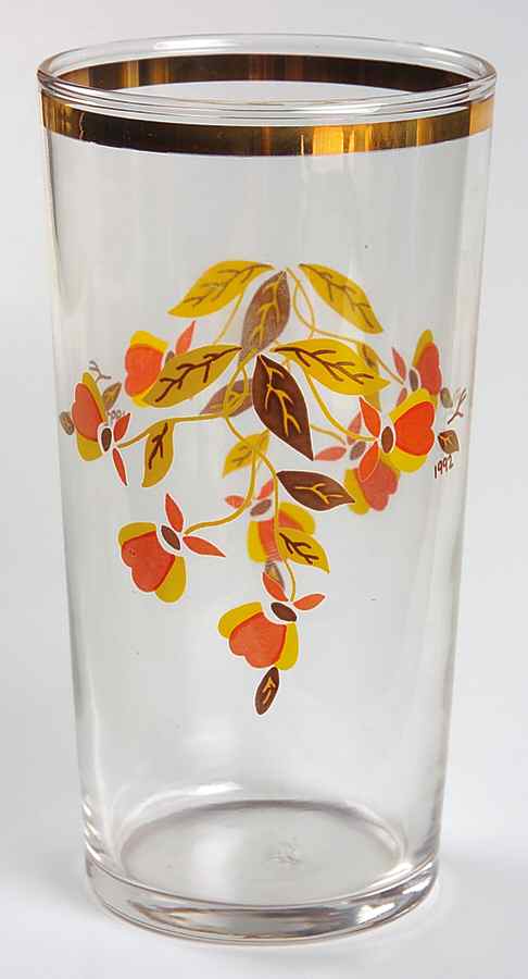 Autumn Leaf 10 Oz Glassware Libbey Tumbler by Hall-1