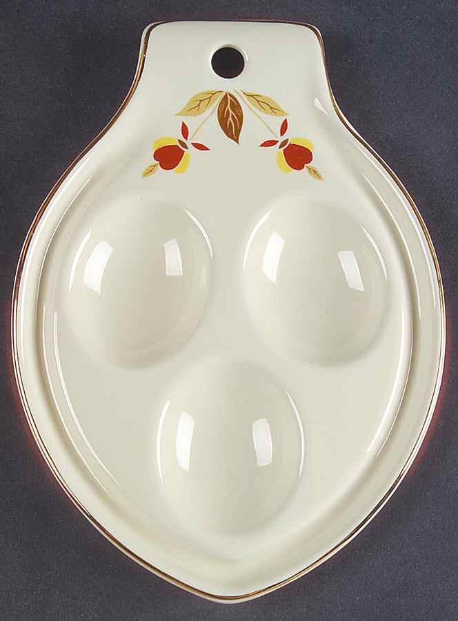 Autumn Leaf Spoon Rest/Holder (Holds 3 Spoons) by Hall-1