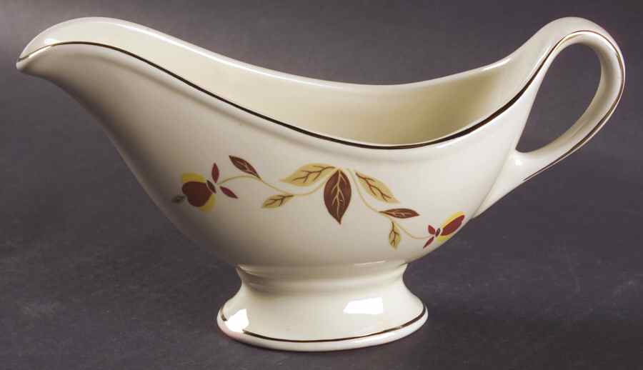Autumn Leaf Open Sauce Boat by Hall-1