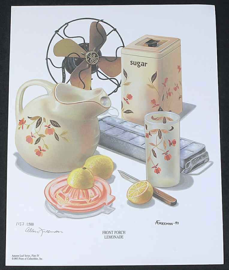 Autumn Leaf Unframed "Front Porch Lemonade" Print by Hall-1